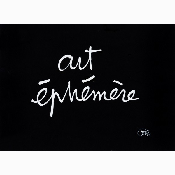  Ben, Art éphémère (Ephemeral art)