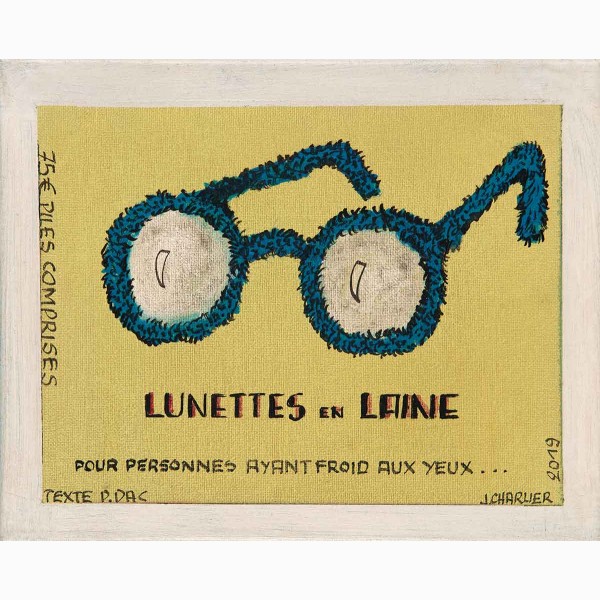 Jacques Charlier, Lunettes en laine (Pierre Dac series)